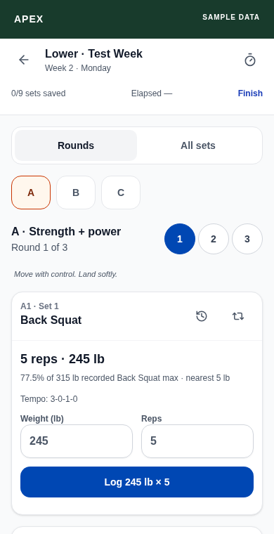 APEX set logging preview